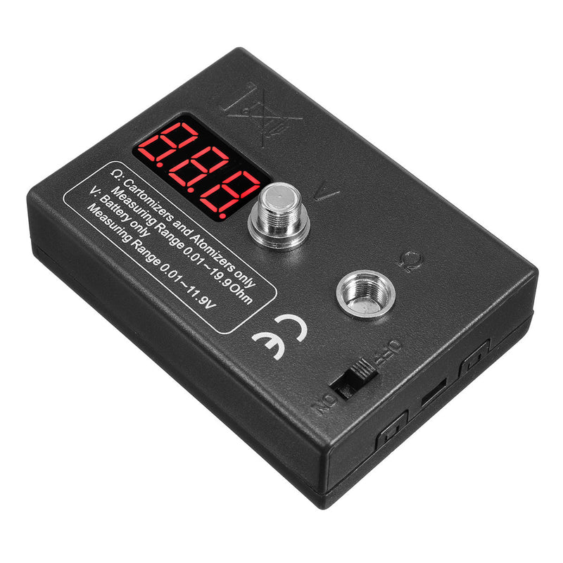 Electronic Atomizer DIY Tool Ohm Reader Meter Resistance Tester For RDA RBA