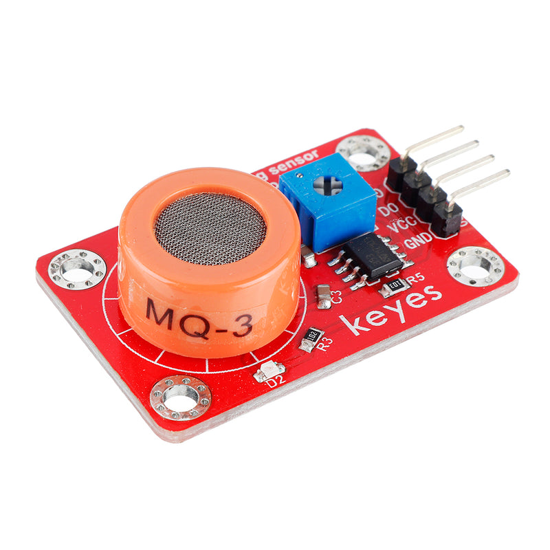 Keyes Brick MQ-3 Alcohol Sensor Module with Pin Header Digital Signal and Analog Signal