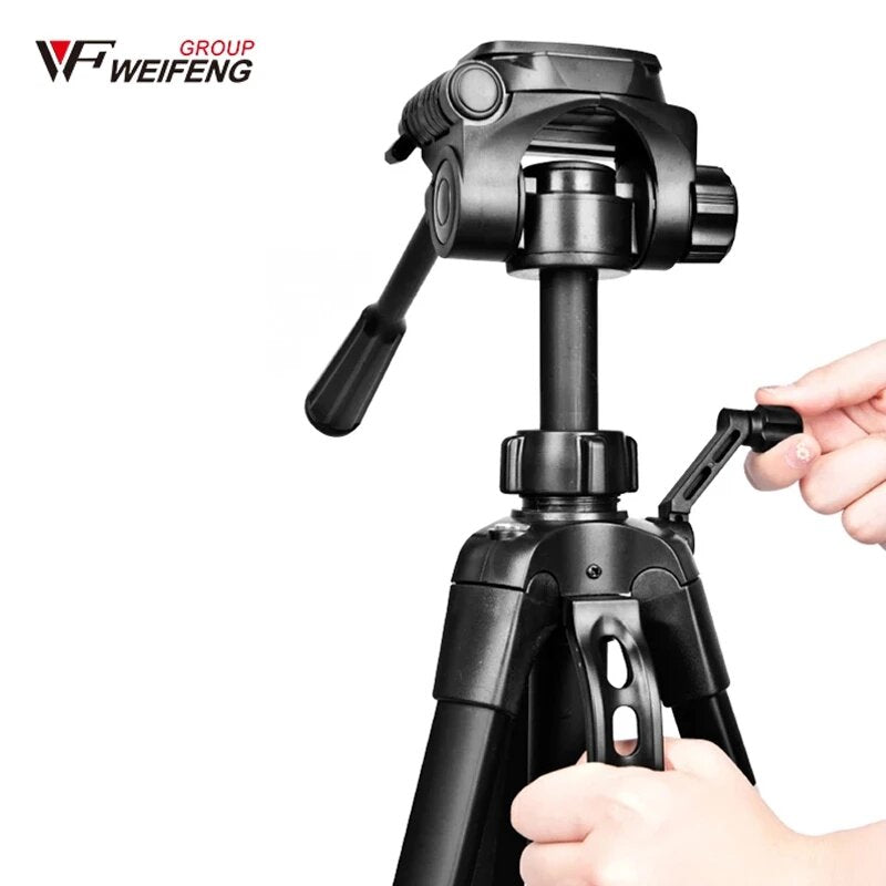 WEIFENG 3520 55CM-139CM Portable Tripod for SLR Camera Camcorder Mobile Phone Photography Selfie Live Broadcast