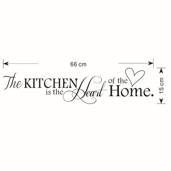 Kitchen Letters Love Wall Sticker Living Room Home Decoration Creative Decal DIY Mural Wall Art