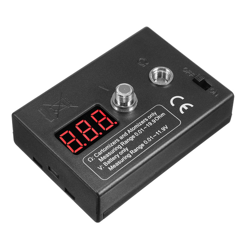 Electronic Atomizer DIY Tool Ohm Reader Meter Resistance Tester For RDA RBA