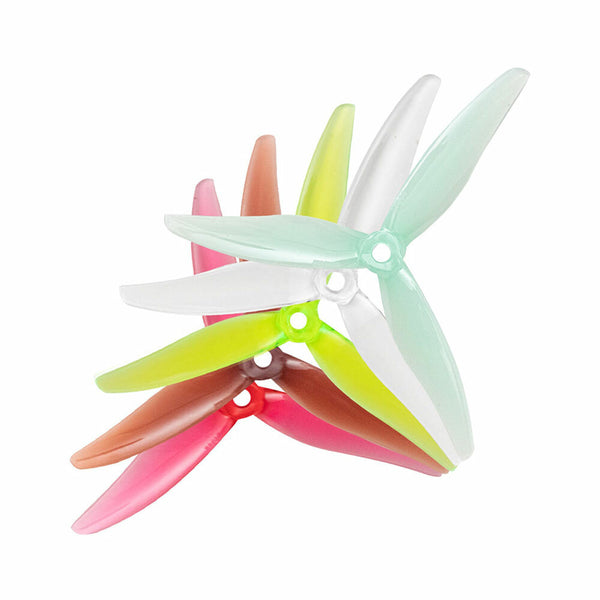 6 Pairs Gemfan 51366 MCK V3 5 Inch Tri-blade PC Props Propeller for 2306 2207 Motor DIY RC FPV Racing Drone