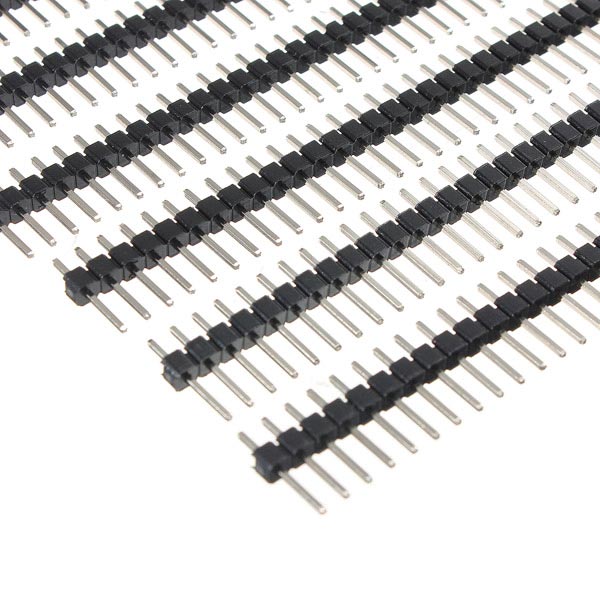 10 Pcs 40 Pin 2.54mm Single Row Male Pin Header Strip