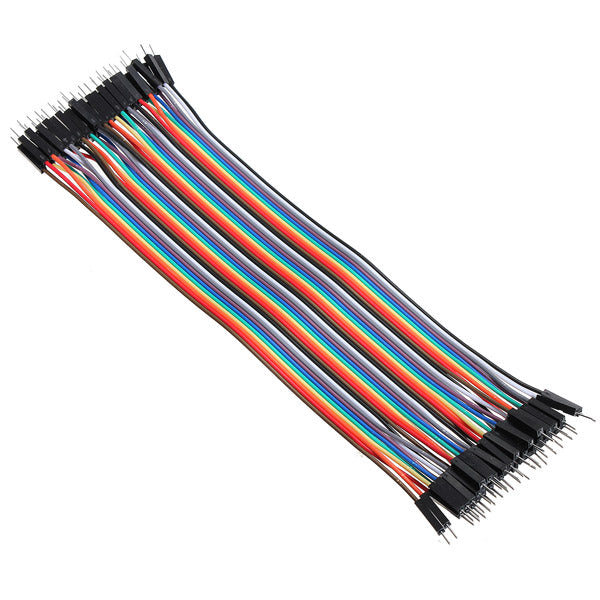 40pcs 20cm Male To Male Color Breadboard Cable Jumper Cable Dupont Wire