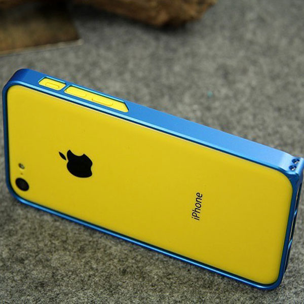 Colorful Metal Frame Chassis Bumper Case Cover For iPhone 5C