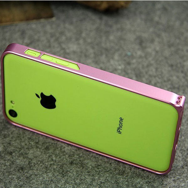 Colorful Metal Frame Chassis Bumper Case Cover For iPhone 5C