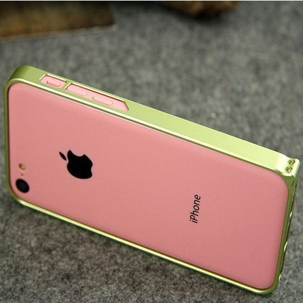 Colorful Metal Frame Chassis Bumper Case Cover For iPhone 5C