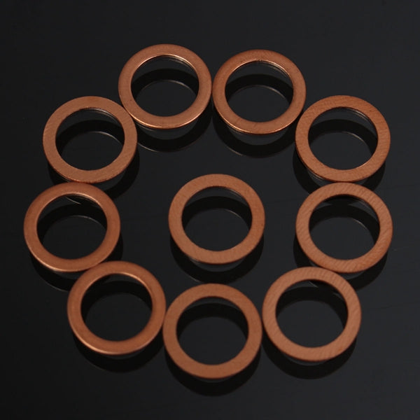 10pcs M10 Standard Copper Motorcycle Braided Clutch Brake Hose Washers Enhancement