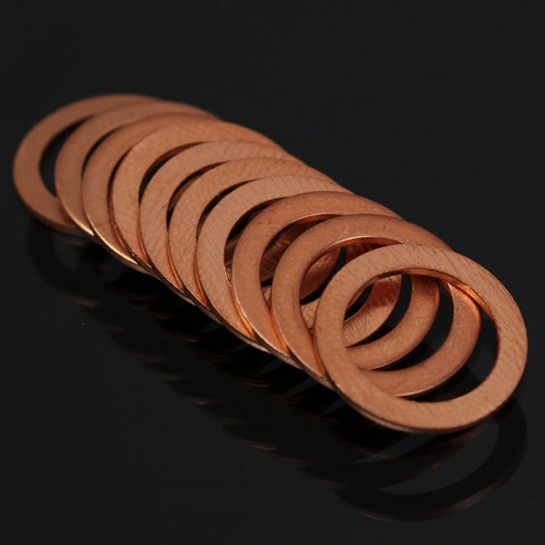 10pcs M10 Standard Copper Motorcycle Braided Clutch Brake Hose Washers Enhancement