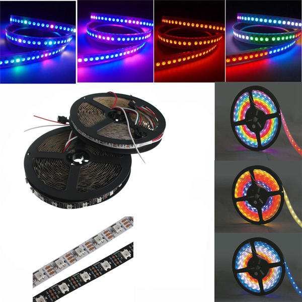 5M WS2812B 5050 RGB Non-Waterproof 300 LED Strip Light Dream Color Changing Individual Addressable DC 5V