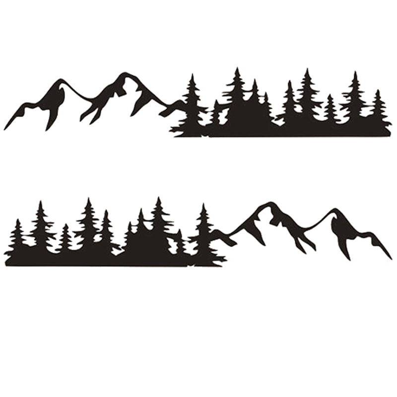 200x34cm Sticker Graphics Decal Snowy Mountain Range For Camper Van Motorhome Car Caravan Boat