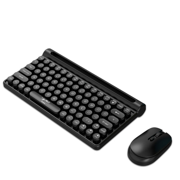 HXSJ-MK220 Wireless Keyboard and Mouse Set 78 Keys Film Keyboard 1600dpi Rechargeable Mute for Home Games