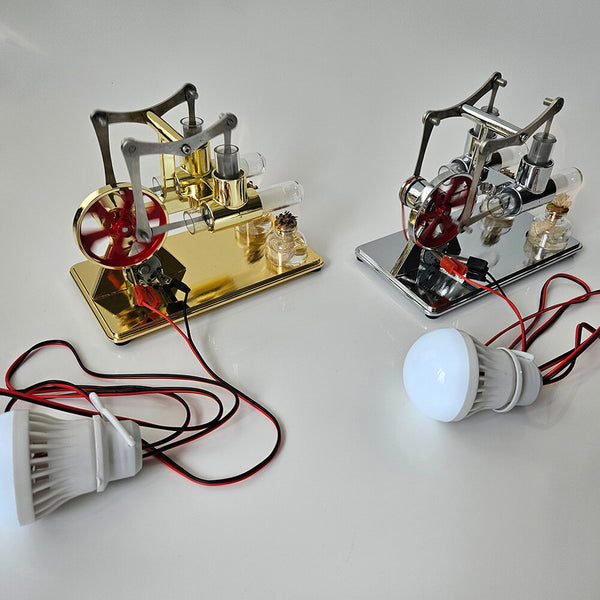 LL-008-M Parallel Bar Stirling Generator Full Metal Model