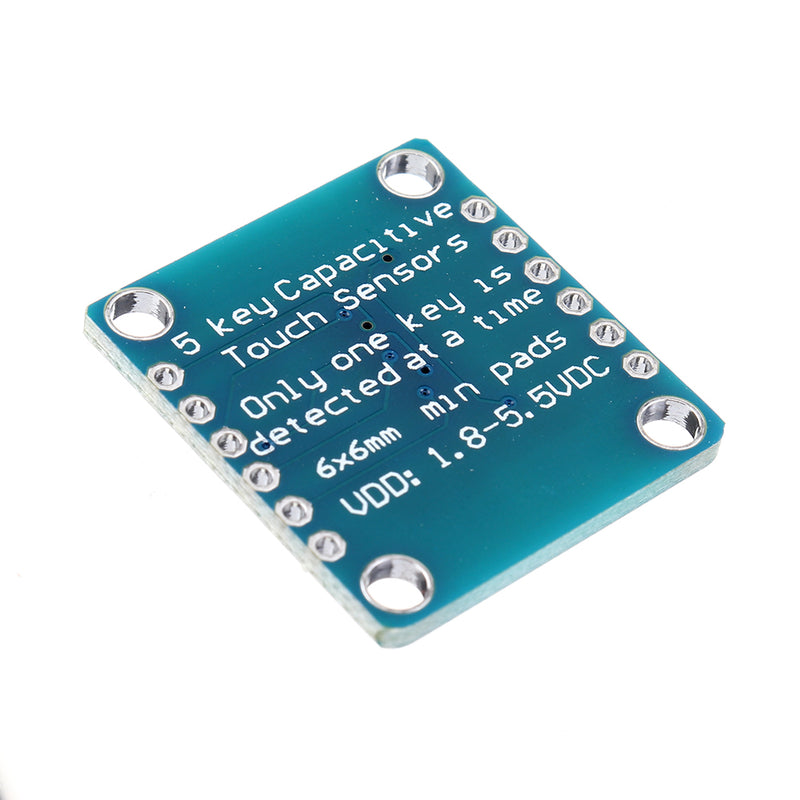 AT42QT1070 5-Pad 5 Key Capacitive Touch Screen Sensor Module Board DC 1.8 to 5.5V Power For Standalone Mode