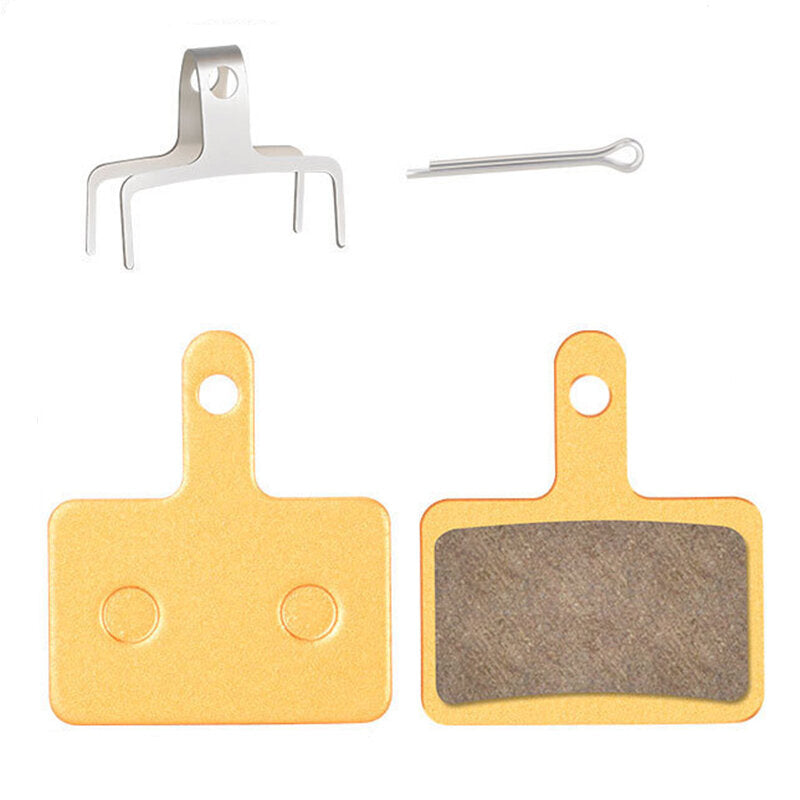 1 Pair of Bicycle Brake Pads All-Metal Copper Base Compact for Mountain Road Bike Brake Pad