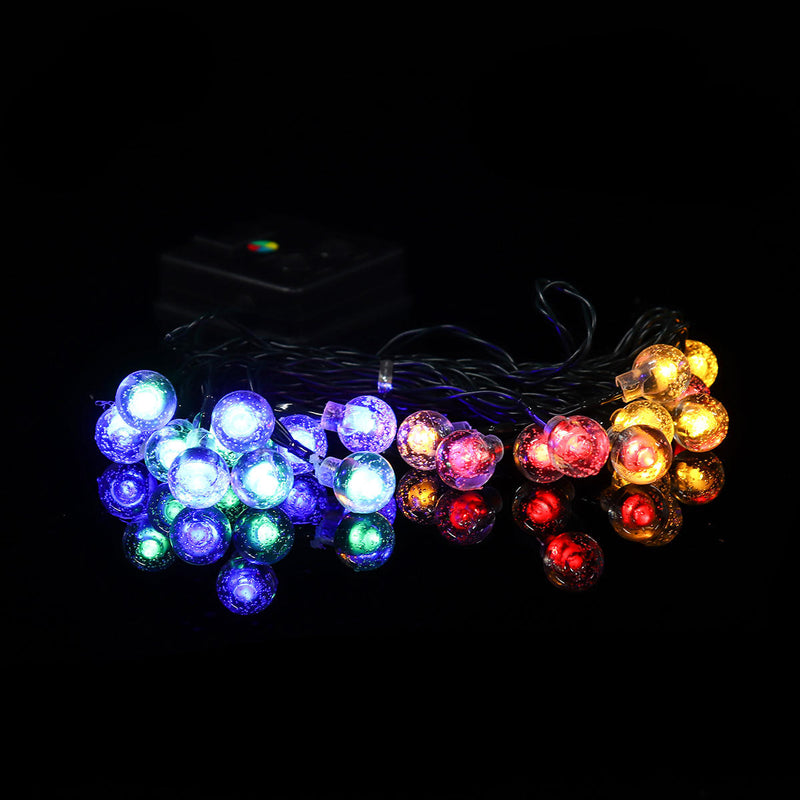 5M Outdoor Solar Powered 20 LED Bulb String Light Garden Holiday Wedding lamp Christmas Tree Decorations Lights