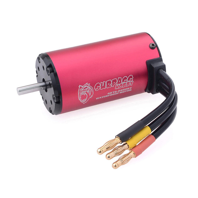 Surpass Hobby Diamond Seriers Waterproof 4076 2250KV Brushless Motor with 150A ESC for 1/8 RC Vehicles