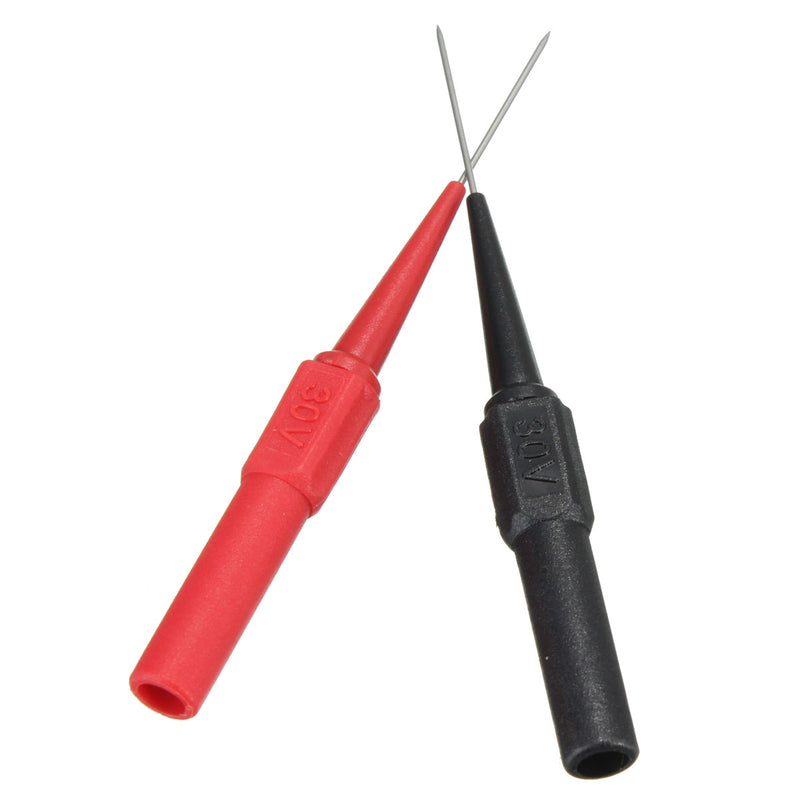 DANIU Insulation Piercing Needle Non-destructive Multimeter Test Probes Red/Black