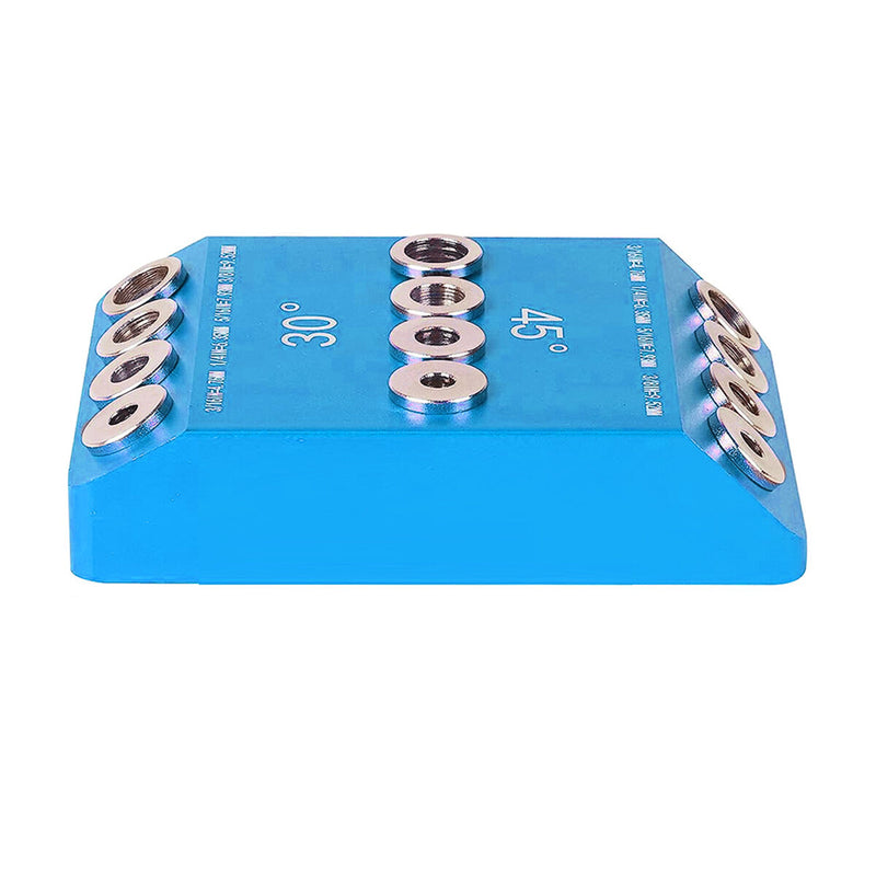 30 45 90 Degree Angle Drill Guide Jig for Cable Railing Lag Screw Kit Wood Post Drilling Degree Angle and Straight Holes