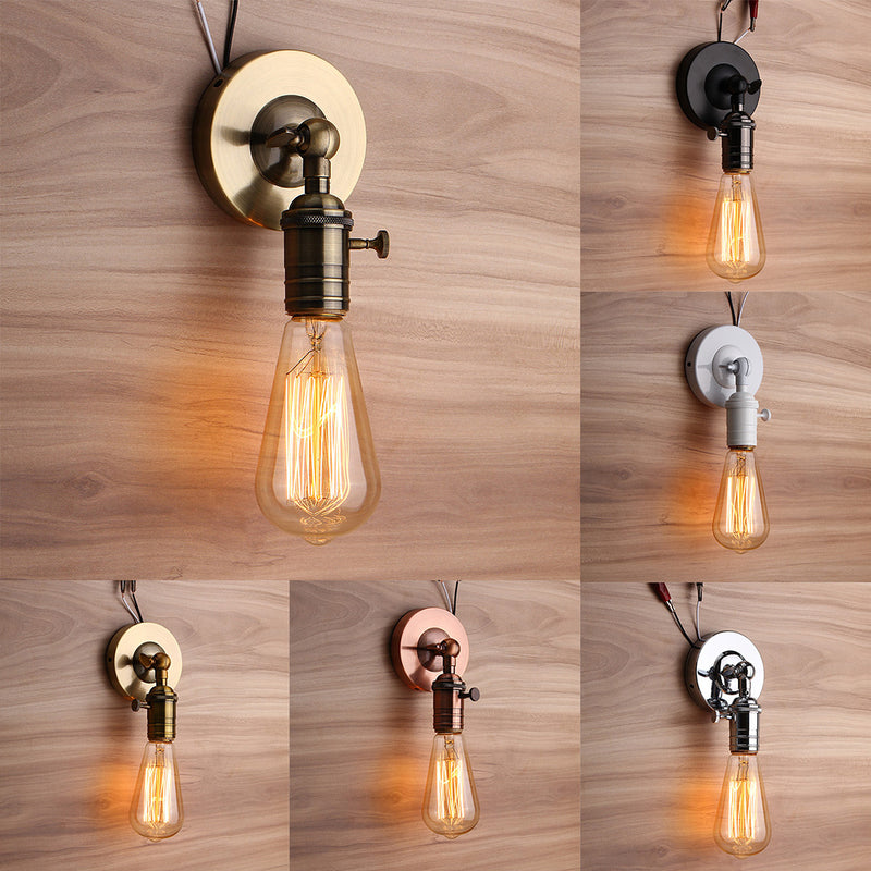 E27/E26 Modern Edison Vintage Ceiling Light Wall Lamp Bulb Holder Socket Sconce