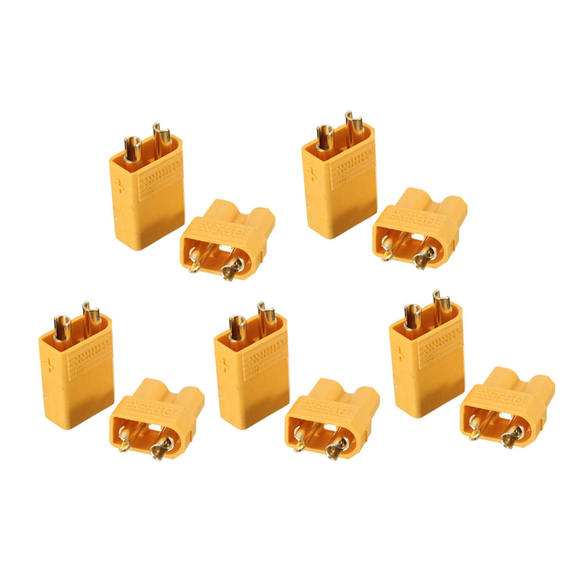 5Pair XT30 2mm Golden Male Female Plug Interface Connector