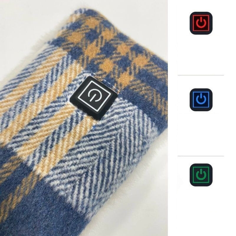 Winter Heating Scarf Adjustable Temperature USB Charging Electric Heated Scarf Washable Precise Temp Control for Warm Outdoor