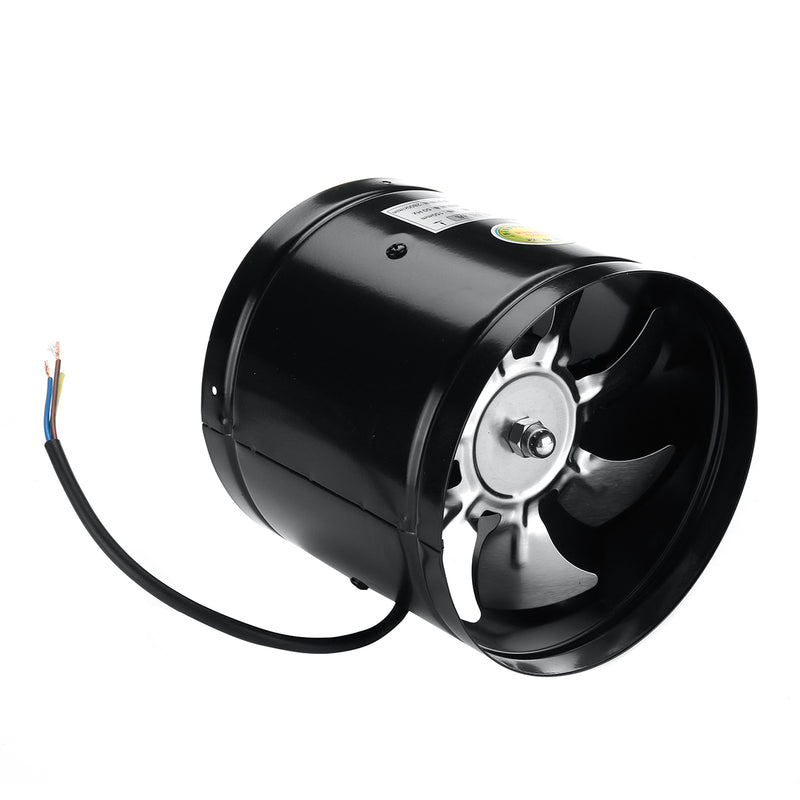 6'' Metal Inline Duct Booster Air Cooling Vent Blower with 7 Blades - Exhaust