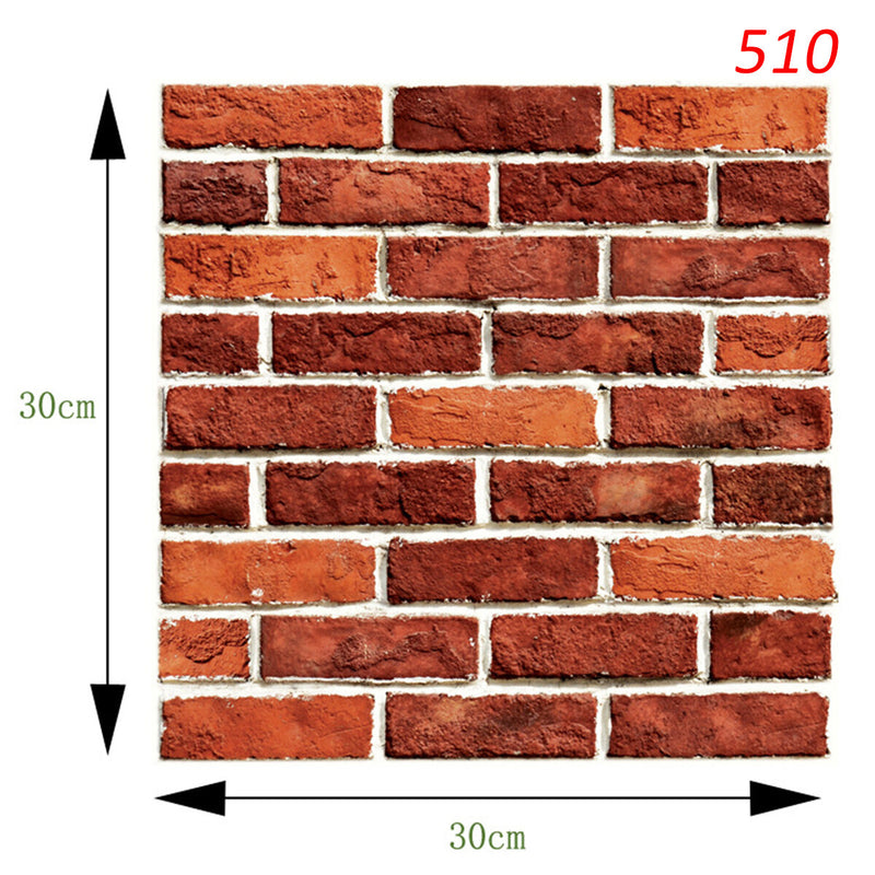 24Kind 3D Self adhesive Wallpaper PE Foam Wall Sticker Tile Brick Home Wall Decoration