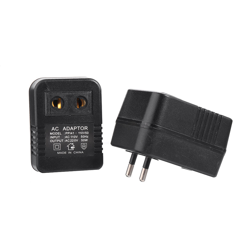 AC 110V to 220V AC Power Voltage Converter 50W Adapter Travel Transformer Step up Regulator Travel Portable