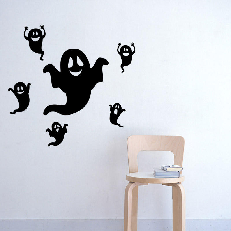 Miico FX3012 Halloween Sticker Creative Cartoon Sticker Removable Wall Sticker - Ghost