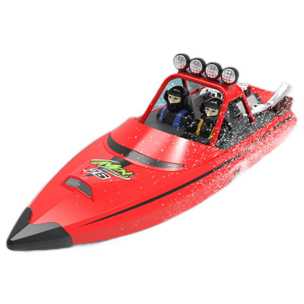 TY XIN 725 2.4G 30km/h RC Boat Jet Speedboat Capsized Reset Waterproof LED Light Remote Control Ship High Speed Vehicles Models