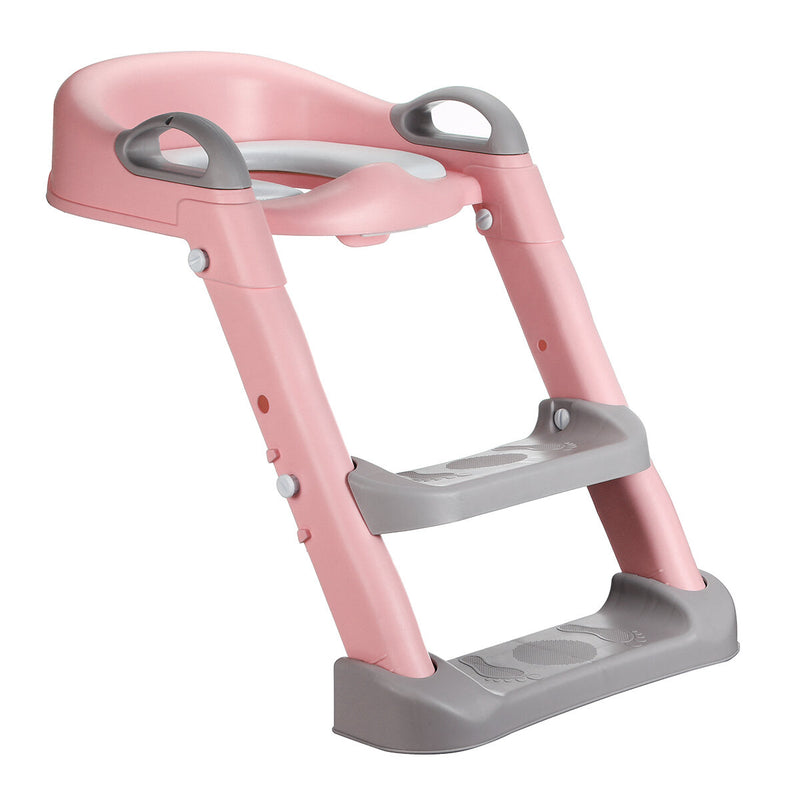 Baby Toddler Toilet Trainer Potty with Adjustable Ladder Safety Seat Chair Step