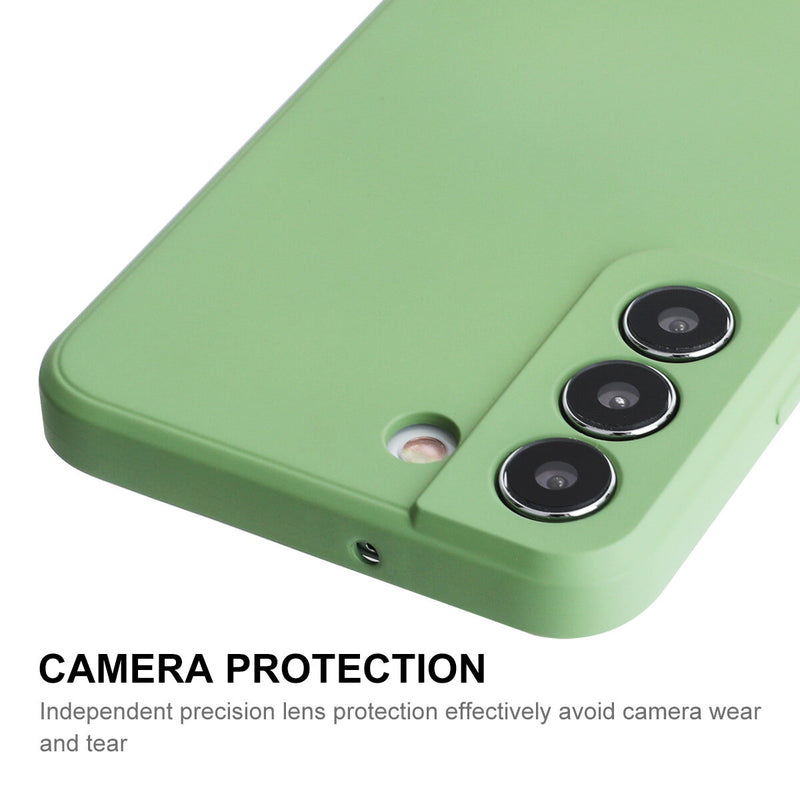 ENKAY Silicone Protective Case For Samsung Galaxy S22/S22+/S22 Ultra Anti-scratch Full Coverage Protective Shell