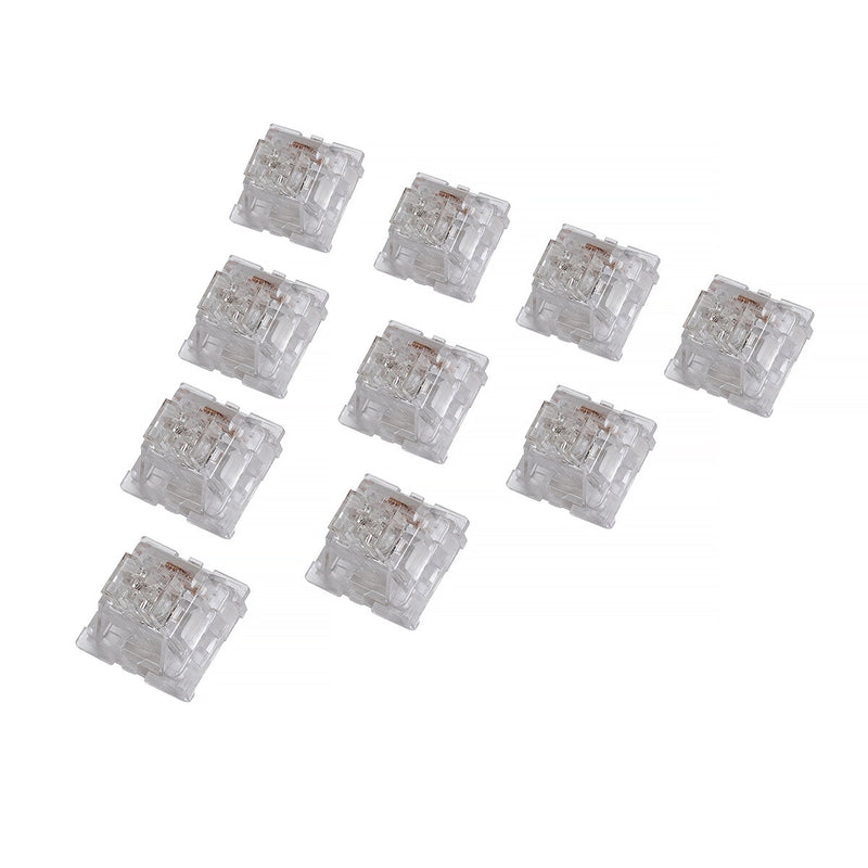 35Pcs GAMAKAY Crystal Mechanical Switch 3-Pin Prelubricate Linear Switch for DIY Mechanical Gaming Keyboard