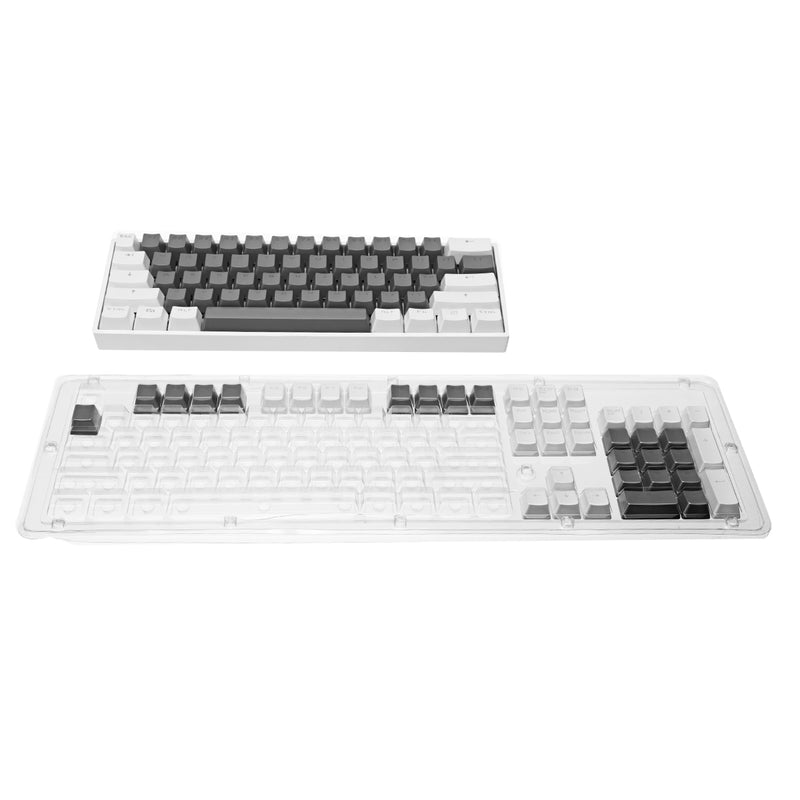 104 Keys Translucent Keycap Set PBT Matte Texture Color Matching Keycaps for Mechanical Keyboards