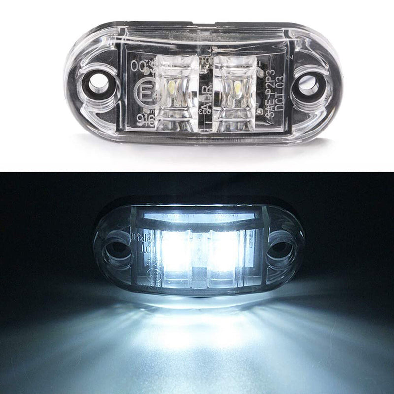 1PC LED Front Side Marker Indicator Light 12V 24V For Truck Van Trailers Boats