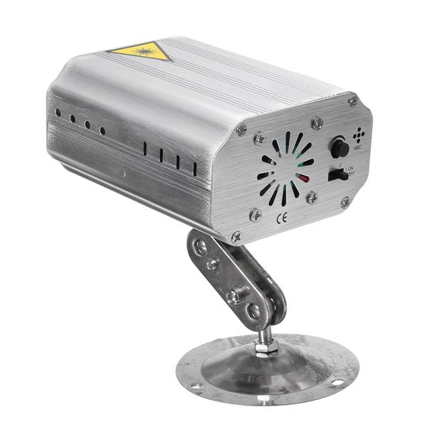 Mini Auto/Voice LED Laser Projector Stage Light 12 Patterns DJ Disco Party Club Lamp AC100-240V