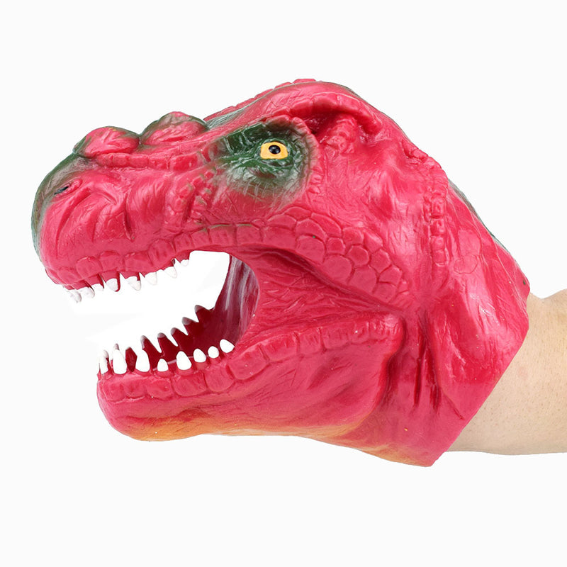 8CM TPR Plastic Dinosaur Hand Puppet Toy Novelties Toys Wearable Animal Toys