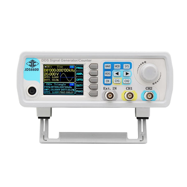 JUNTEK JDS6600 15/30/40/50/60MHz DDS Function Signal Generator/Source Dual/2-CH Frequency Meter Arbitrary Waveform Pulse Generator