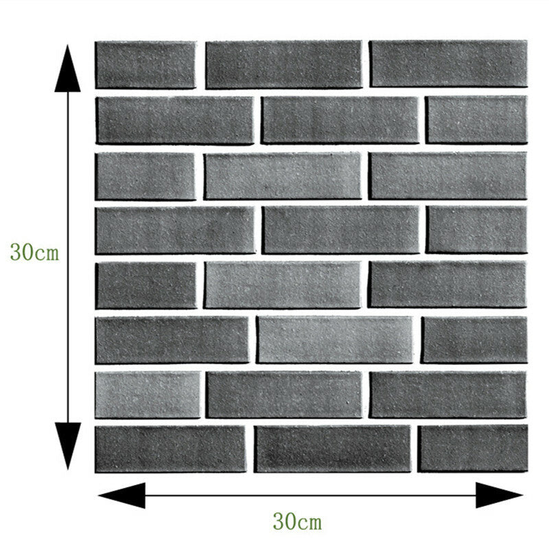 24Kind 3D Self adhesive Wallpaper PE Foam Wall Sticker Tile Brick Home Wall Decoration