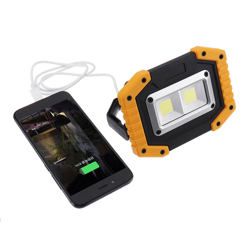 30W USB LED COB Light Outdoor 3 Modes Work Light Camping Emergency Lantern Flashlight Spotlight Searchlight Camping Light