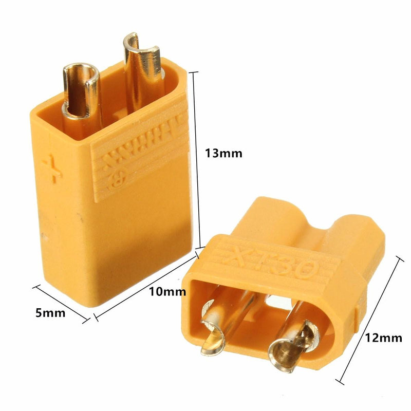 5Pair XT30 2mm Golden Male Female Plug Interface Connector