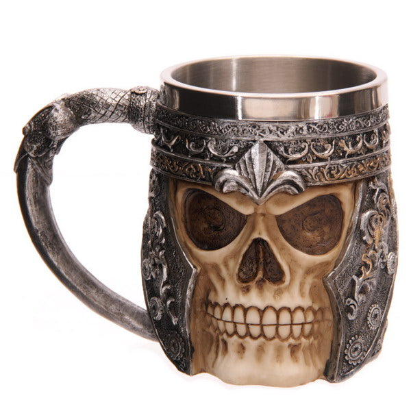 Creative skull Red Wine goblet 3D stereoscopic stainless knight Wine Glass