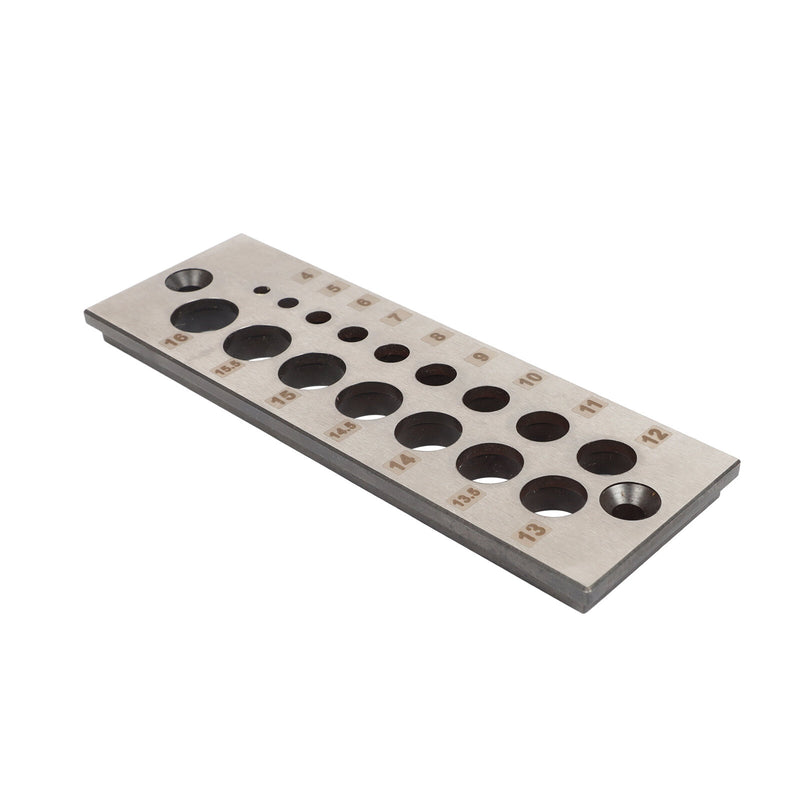 Steel Dowel Plate Maker 17 Holes Wood Dowel Rod Maker Metric Imperial Dowel Plate