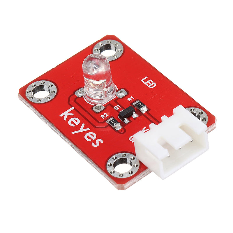 Keyes Brick LED White Light Module (Pad hole) Anti-reverse Plug White Terminal Digital Signal