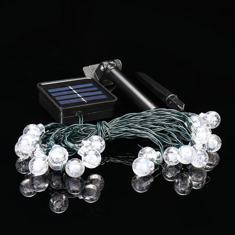 5M Outdoor Solar Powered 20 LED Bulb String Light Garden Holiday Wedding lamp Christmas Tree Decorations Lights