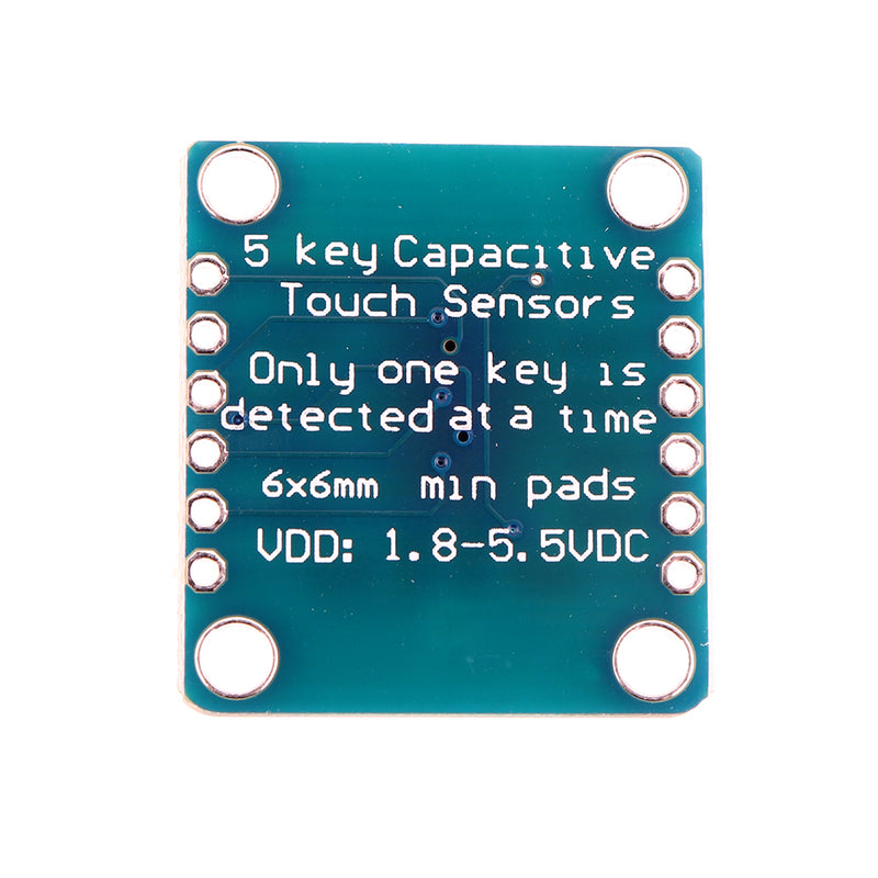 AT42QT1070 5-Pad 5 Key Capacitive Touch Screen Sensor Module Board DC 1.8 to 5.5V Power For Standalone Mode