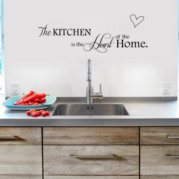 Kitchen Letters Love Wall Sticker Living Room Home Decoration Creative Decal DIY Mural Wall Art