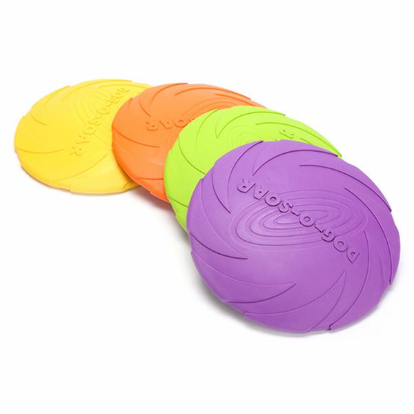 Yani-HP-PT5 Dog Pet Toys Natural Rubber Flying Catch Toy Pets Toy Soft Training Plate Floating Disc