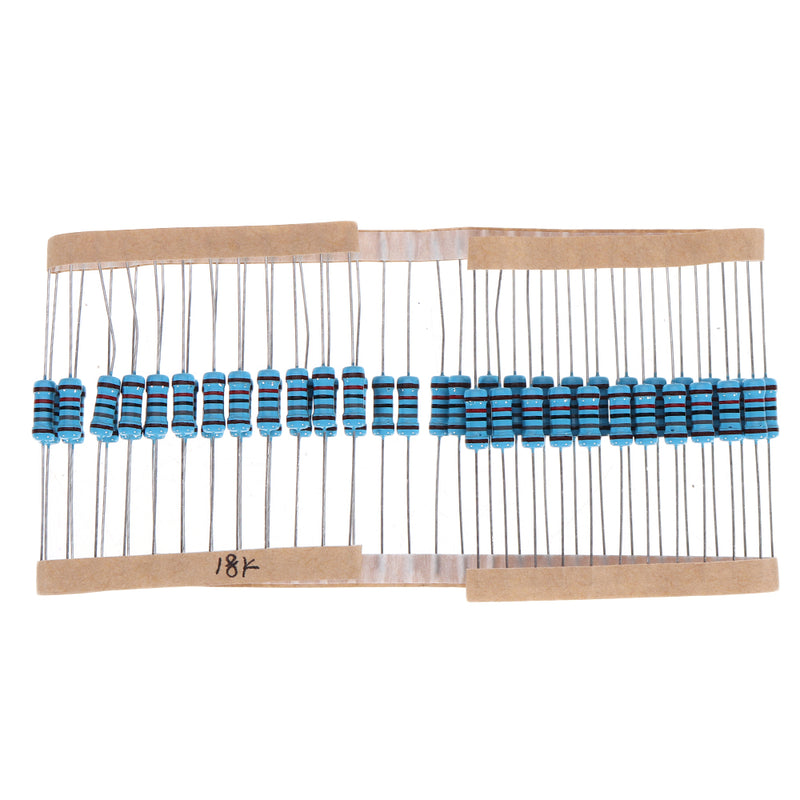 50pcs 1W 18KR Metal Film Resistor 1% 18K ohm Resistance